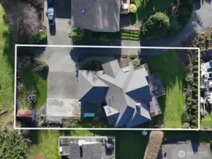 Estimated property lines.