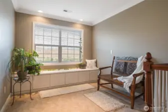 Upstairs reading nook