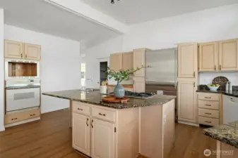 Plenty of cabinetry space and a large walk-in pantry for extra storage!
