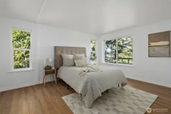 Large primary bedroom suite with plenty of room for a king size bed!