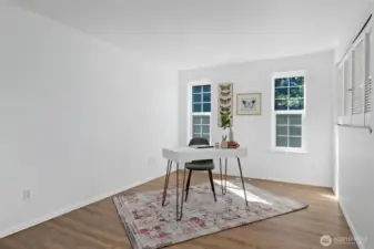 Spacious office on the main level.