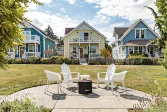 On the right, the unit is one of the largest in the community with plenty of room in and out.