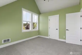 You will be pleasantly surprised with the space in the guest room closets.