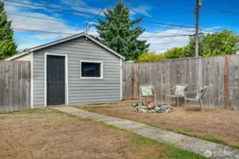 Detached 1-car garage.