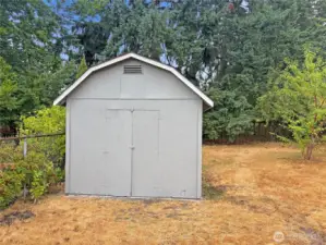 Large backyard shed for projects or gardening—useful storage in the Cascade neighborhood of Renton 98058.