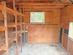 Large backyard shed for projects or gardening—useful storage in the Cascade neighborhood of Renton 98058.