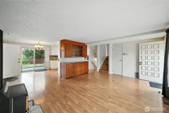 Main Living Room looking to back yard sliding door