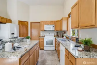 Spacious pantry offers ample storage for all your kitchen essentials.