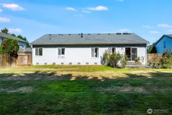 Back view of the home.