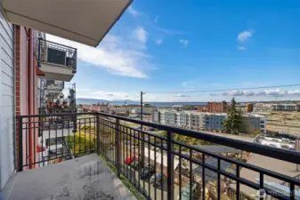 Take in water views and exciting Waypoint Park from your balcony, living room and both bedrooms!