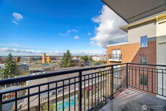 This balcony offers great hang out space