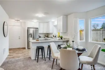 This darling home features all new interior paint, new flooring, and new light fixtures!