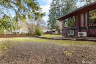 This is a double lot with tons of potential for expansion!