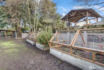 Just some of the planting space available. All of these raised beds are included in your purchase.
