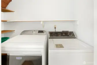 Upper level laundry.