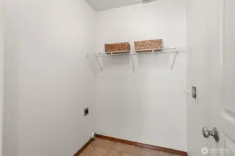 Upstairs utility room