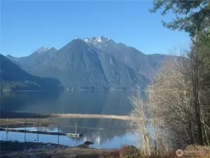 Beautiful view up and around the corner from the lot.