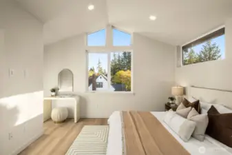 Gabled roofline for a classic timeless apperance & airy interior feel