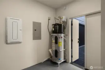 Scooter garage for hobby space, home gym, or additional storage!