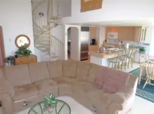 DECOATE YOUR FURNISHINGS TO YOUR LIKING AND ENJOY THE VIEW OF THE OPEN CONCEPT LIVING SPACE TO THE KITVHEN & DINING ROOMS!  NOTE THE CIRCULAR STAIRWAY TO THE FOURTH STORY LOFT!
