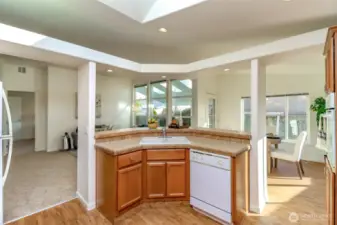 Open concept to living room.
