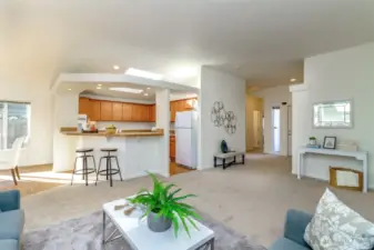 View of the front door entrance.
