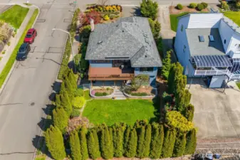 Large corner lot complete with private backyard on a quiet street