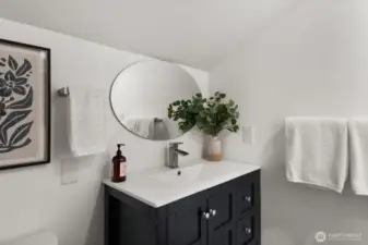 1/2 Bath in bonus room