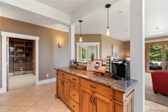 Pantry right off kitchen