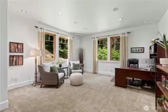 Office next to living room