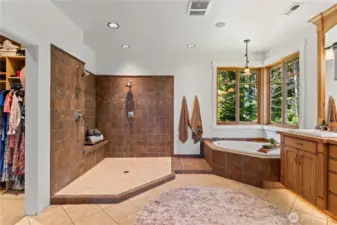 Soaking tub or exceptional shower