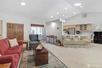 vaulted ceiling
