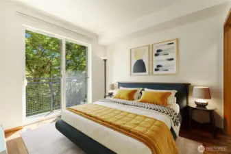 Large Bedroom with Walk out to Balcony