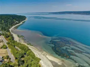 Looking northeast at Camano Island.