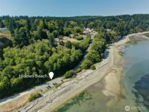 Hidden Beach is located across the street.