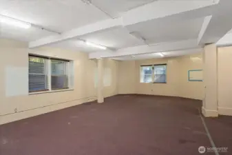 Over 3,500 sq. feet in lower level.  Massive great room with exterior egress windows.