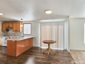 This open dining space flows effortlessly from the kitchen to the living areas, making it easy to entertain or relax at home.
