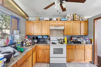 Kitchen with recently installed flooring