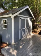 DADU Back Deck & Custom Built Storage Shed