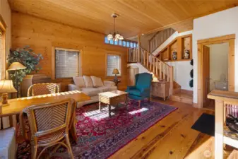 The guesthouse interior.