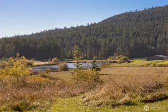 View to the southwest over Wood Reservoir.