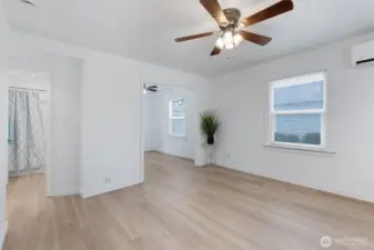 Living room from the front door.