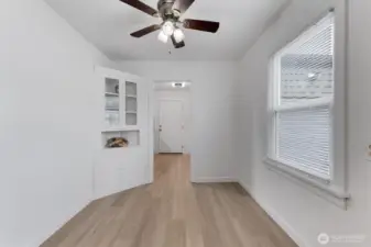Dining room towards kitchen