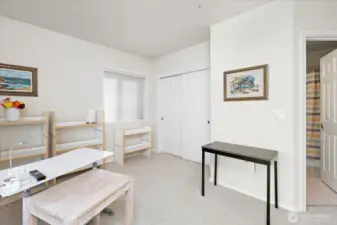 Second en suite bedroom with full bath.