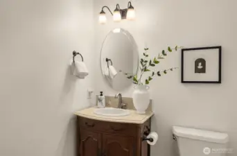 Updated powder room on main