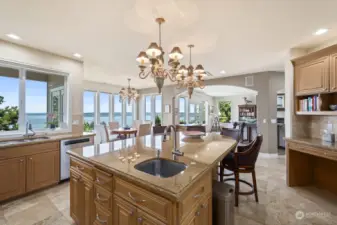 Another view of kitchen. Windows galore!