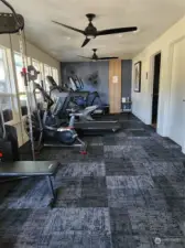 Exercise room in the club house