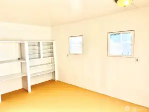 Interior of the studio/bunkhouse.