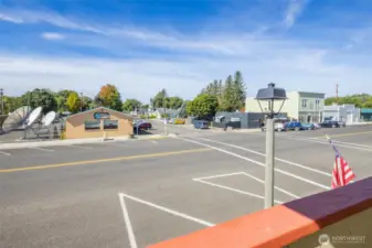 Across the street from the Kittitas Cafe, bookstore, and other hidden gems in the town of Kittitas.