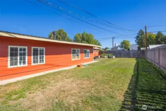 Side view of the back home.